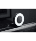 Razer-Kiyo with built-in ring light for streaming mounted on the screen