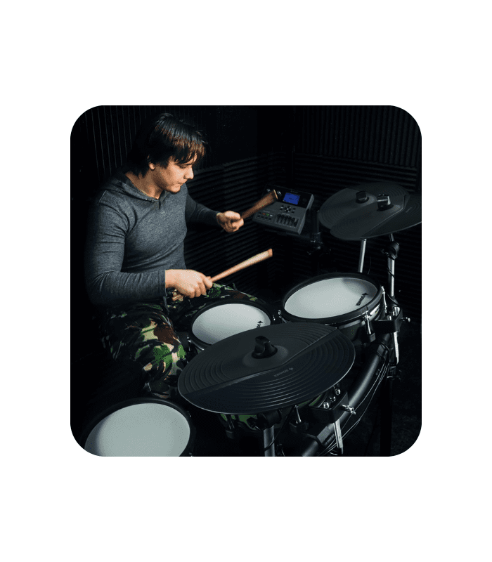 Donner DED-500P Electric Drum Set with Mesh Heads - Image 3