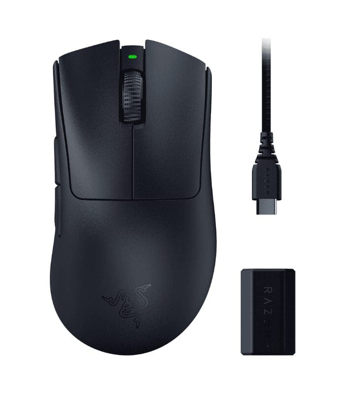 RAZER DEATHADDER V3 PRO -01 Razer DeathAdder V3 Pro - Black - Smooth-Touch - 8000 Hz
