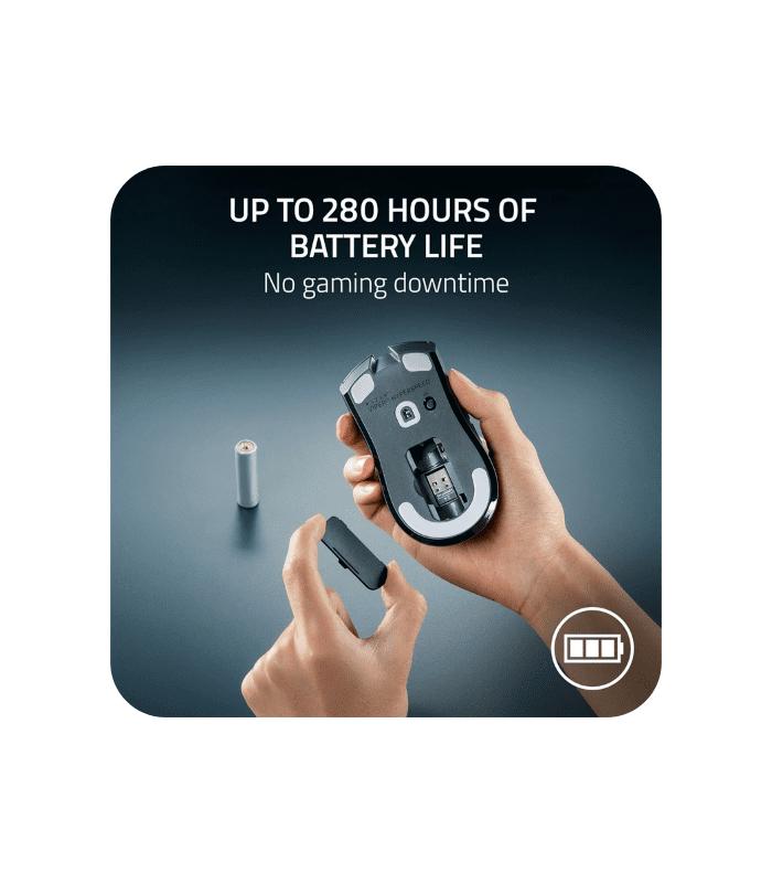 Razer Viper V3 HyperSpeed Wireless Esports Gaming Mouse, 82g Lightweight Design, 30K DPI Optical Sensor, Up to 280 Hr Battery Life, HyperSpeed Wireless, Mechanical Switches Gen-2 - Classic Black