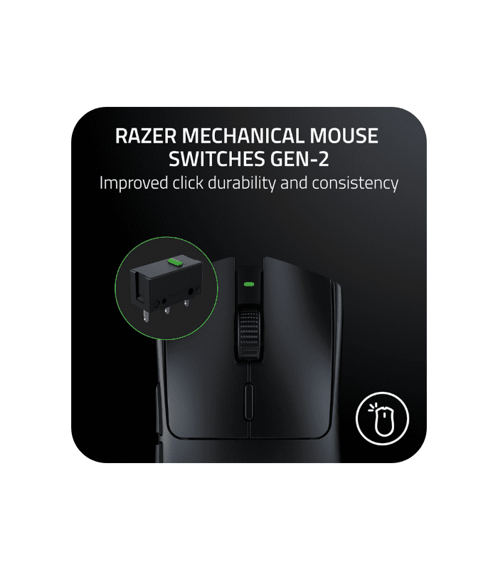 Razer Viper V3 HyperSpeed Wireless Esports Gaming Mouse, 82g Lightweight Design, 30K DPI Optical Sensor, Up to 280 Hr Battery Life, HyperSpeed Wireless, Mechanical Switches Gen-2 - Classic Black