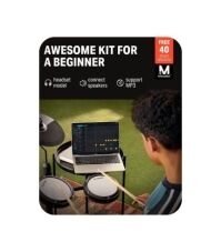 Donner DED-80 Electric Drum Kit, Electronic Drum Sets for Beginner with 4 Quiet Mesh Drum Pads, 2 Switch Pedal, 180+ Sounds, Throne, On-Ear Headphones, Sticks, and Melodics Lessons Included Black