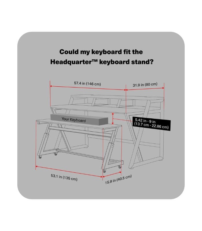 Headquarter™ Studio Workstation studio desk dimensions