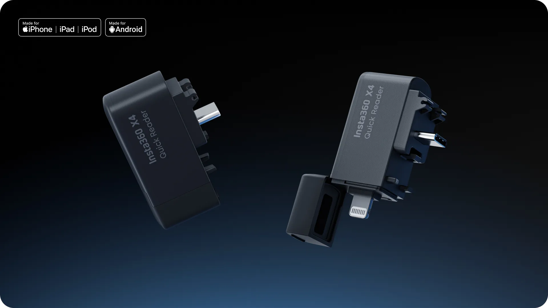 Fully compatible. Has a USB Type-C and Lightning dual plug, compatible with iOS and Android devices.