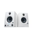 PreSonus Eris 3.5 2nd Gen HD Professional Studio Monitors with 3.5" Woven Composite Woofer, 1" Silk-Dome Tweeter, 50W Class AB Power and Tuning Controls (Auxillary) - Pair (White)