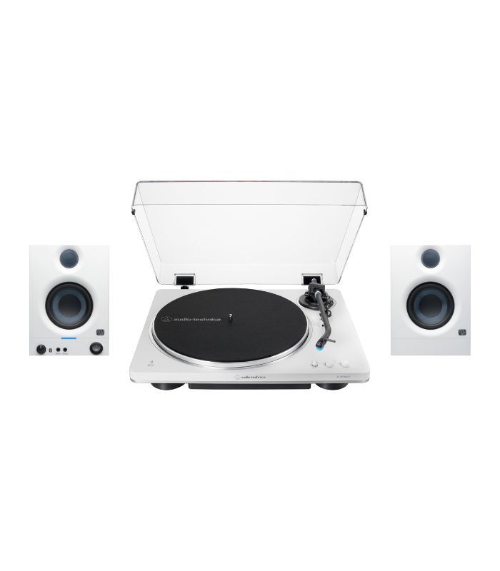 Audio Technica - AT-LP70x BT White Silver E3.5BT Bundle - Image 1