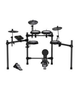 NuX DM-210 All Mesh Head Entry-Level Recordable Digital Drum Kit with Mesh Drum Pads, Independent Kick Drum, Diverse Sound Library, and Coach Function