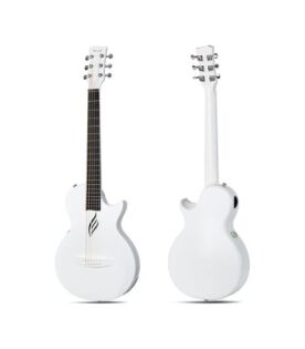 Enya NOVA Go SP1 Carbon Fiber Acoustic Electric Guitar with Smart AcousticPlus 35 Inch Travel Acustica Guitarra Starter Bundle Kit of Gig Bag, Strap, Strings, Charging Cable, Instrument Cable(