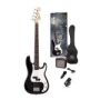 SX Guitar SB2-SK-BK Precision Electric Bass Package Guitar - Black