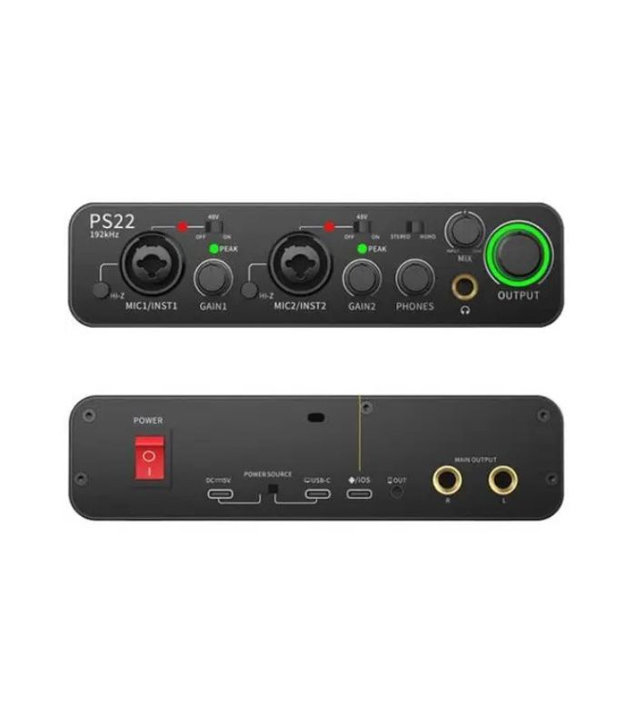 MAONO - Maono PS22 Audio Interface for Recording, Music Production, Guitar - Image 3