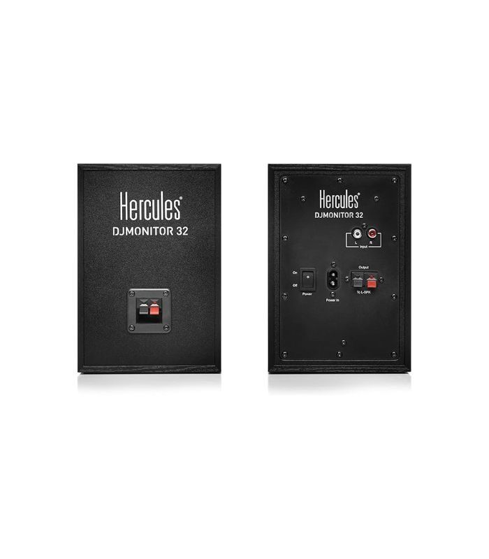 Hercules DJmonitor 32,2 X 15 Watts RMS Active Monitoring Speakers,Black