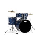 PDP Drums - PDCE2215KTRB Center Stage 5-Pieces Drumset with Hardware and Cymbals - Royal Blue Sparkle
