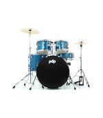 PDP Drums - PDCE2215KTRB Center Stage 5-Pieces Drumset with Hardware and Cymbals - Royal Blue Sparkle - Image 2
