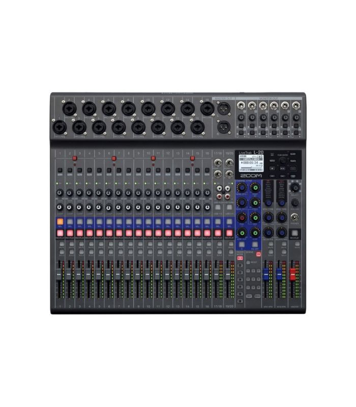 Zoom L-20 LiveTrak Digital Mixer Recorder - 20 Channels- 2 Years Warranty - Image 2