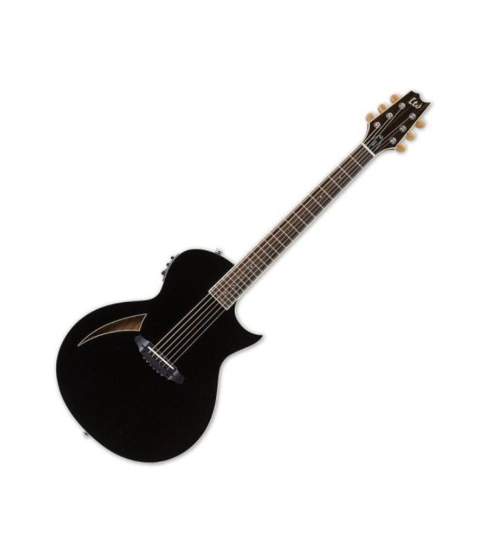 ⁦جيتار إي إس بي - إل تي دي تي إل-٦ الأكوستيك النحيف - أسود⁩ - الصورة ⁦5⁩