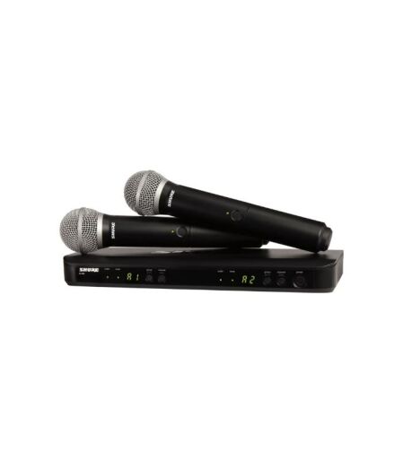 Shure - BLX288UK/PG58-H8E Wireless Dual Vocal System with two PG58 Handheld Transmitters - Image 1