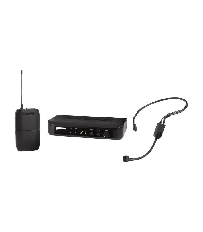 Shure BLX14/P31 Wireless Microphone System - 14-Hour Battery Life, 300 ft Range, UHF | Includes PGA31 Headset Mic, Bodypack Transmitter, Single Channel Receiver