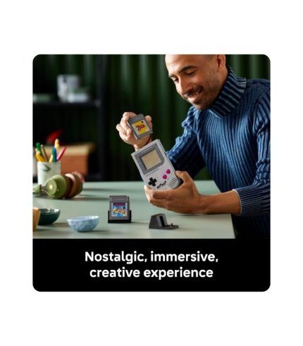 LEGO Super Mario Game Boy - Retro Building Sets for Adults, Ages 18+ - Collectible Model with Game Paks and Display Stand - Birthday Gifts for Men & Women - 72046