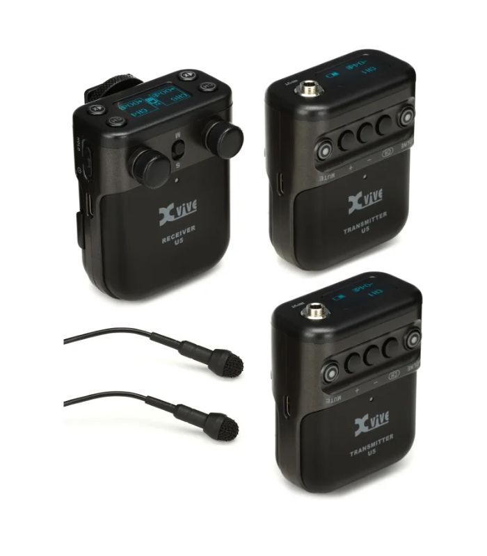 Xvive - U5T2 Dual Channel Lavalier Microphone Wireless System for DSLR Cams - Image 4