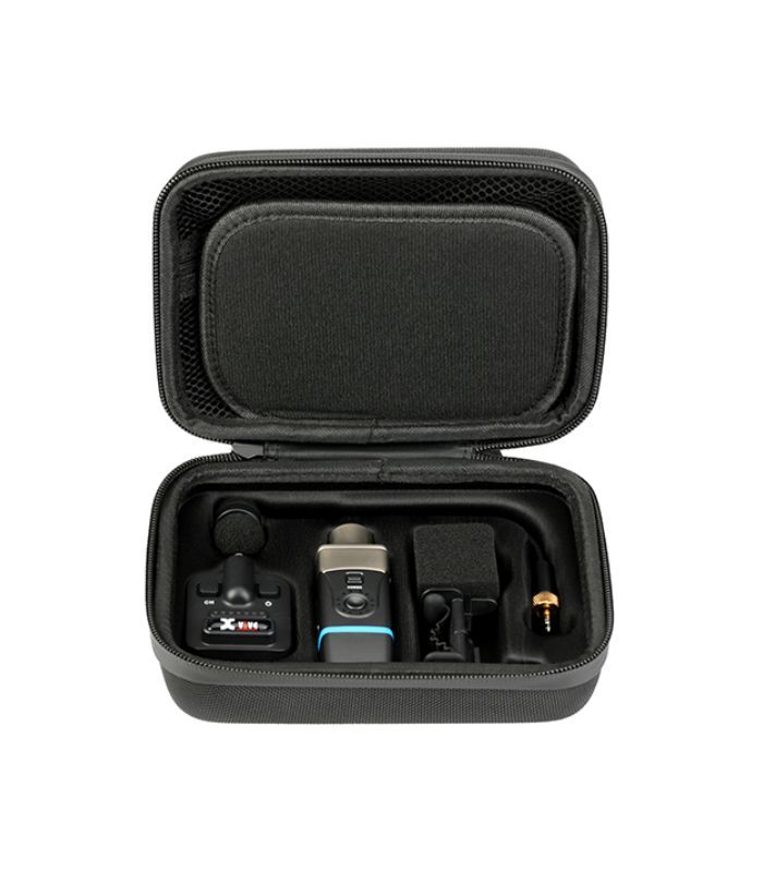 ⁦نظام كمان (كمانجات) لاسلكي إكس فايف - يو٩ مع ميكروفون مكثف فائق القلب بمشبك تثبيت (حقيبة سفر مرفقة)⁩ - الصورة ⁦6⁩