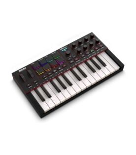 Akai Professional MPK Mini IV USB-C MIDI Keyboard Controller for Beginners and Producers - MPC Drum Pads, 360° Knobs, Pitch & Mod Wheels, Lessons and Music Production Software with 1000+ Sounds,
