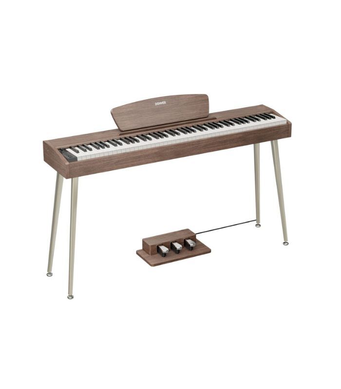 ⁦دونر - إي سي ٧٢٢٢ بيانو رقمي دونر دي إتش بي-١٠٠ برو - خشب الجوز⁩ - الصورة ⁦4⁩