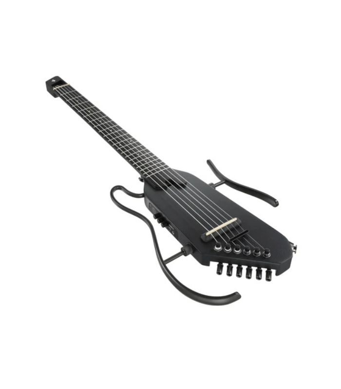 Donner - EC7252 HUSH-C Acoustic-Electric Guitar - Black - Image 3