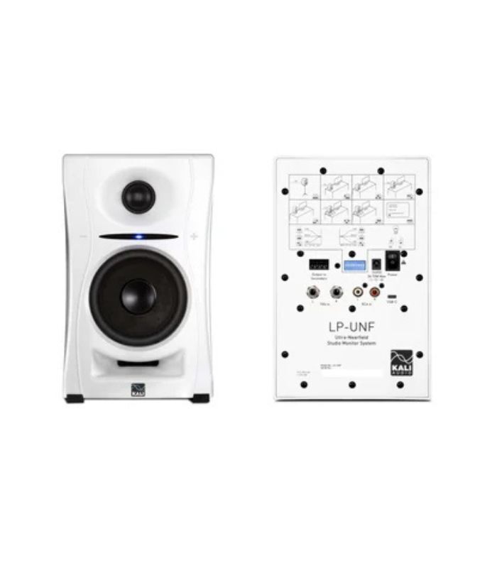 Kali Audio LPUNFW Kali Audio LP-UNF Powered Studio Monitors (Pair) - White - Image 1