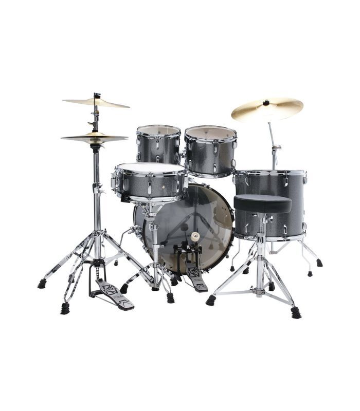TAMA ST52H6-CSS STAGESTAR 5-piece complete kit with 22" bass drum - Cosmic Silver Sparkle - Image 3