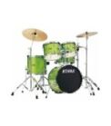 TAMA ST52H6-LGS STAGESTAR 5-piece complete kit with 22" bass drum - Lime Green