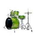 TAMA ST52H6-LGS STAGESTAR 5-piece complete kit with 22" bass drum - Lime Green - Image 2