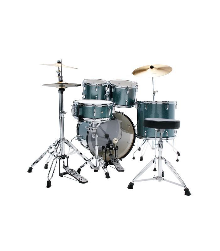 TAMA ST52H6-SEM STAGESTAR 5-piece complete kit with 22" bass drum - Sea Blue Mist - Image 2