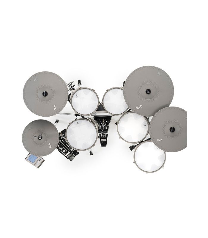 EFNOTE 3 -3X Standard 6 Pieces Electric Drum Set Includes 4 Cymbals, 3 Lambda Tripod Cymbal & Snare Stands, Black Oak Finish (Kick Pedal & Hi Hat Stand Not Included) - Image 9
