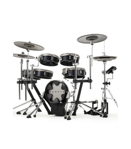 EFD3X-STDSET-BO (2) EFNOTE 3 -3X Standard 6 Pieces Electric Drum Set Includes 4 Cymbals, 3 Lambda Tripod Cymbal & Snare Stands, Black Oak Finish (Kick Pedal & Hi Hat Stand Not Included) - Image 1