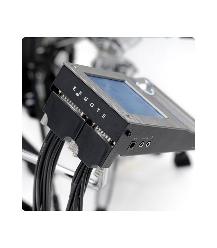 EFNOTE 3 -3X Standard 6 Pieces Electric Drum Set Includes 4 Cymbals, 3 Lambda Tripod Cymbal & Snare Stands, Black Oak Finish (Kick Pedal & Hi Hat Stand Not Included) - Image 6