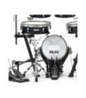 EFNOTE 3 -3X Standard 6 Pieces Electric Drum Set Includes 4 Cymbals, 3 Lambda Tripod Cymbal & Snare Stands, Black Oak Finish (Kick Pedal & Hi Hat Stand Not Included) - Image 5