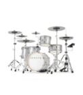 EFNOTE 5 - 5 Standard 4 Pieces Electric Drum Set Includes 4 Cymbals, Includes Splash Cymbal Arm, White Sparkle Finish  (Hardware Not Included)