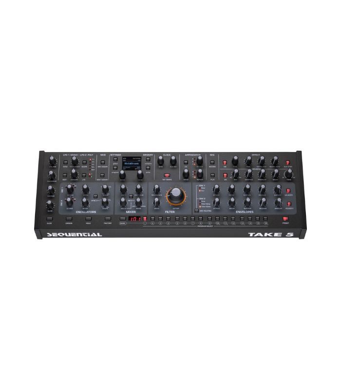 ⁦سيكوينشال - تيك ٥ سينثيسايزر بولي فونيك (متعدد الأصوات) بقوة ٥ أصوات - إصدار الوحدة المكتبية المحمول⁩ - الصورة ⁦2⁩