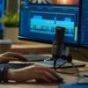 Audio Technica at2020usb+ on desk