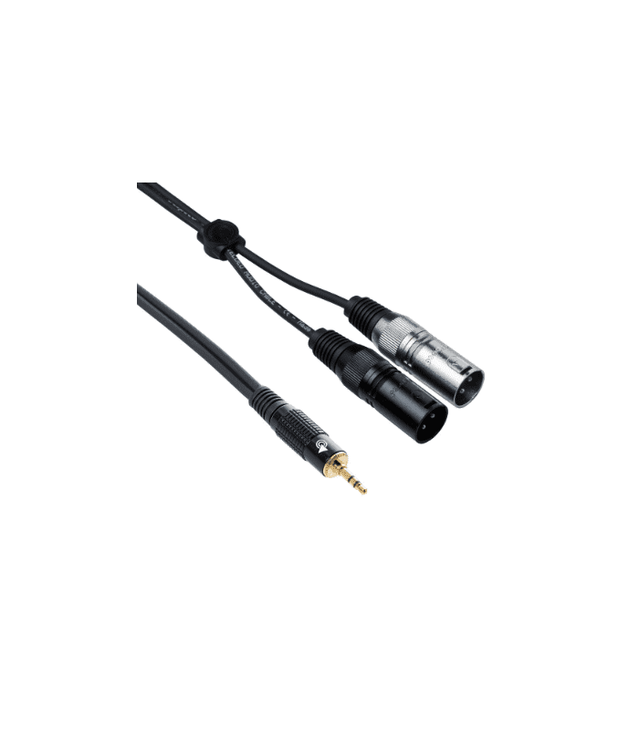 EAYMS2MX150-1 Bespeco - EAYMS2MX150 - 3.5mm-M to 2XLR-M 1.5m - Audio Cable - Image 1