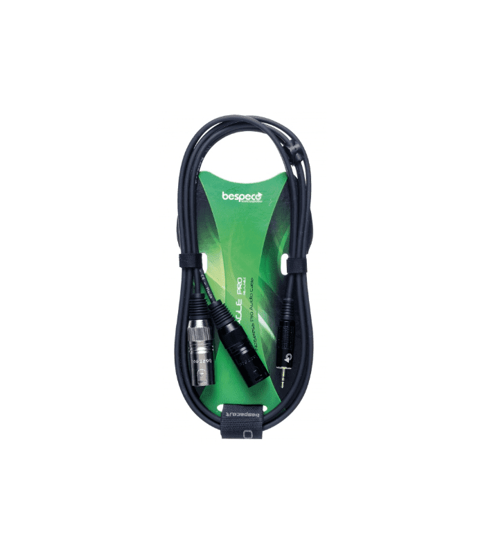 Bespeco - EAYMS2MX150 - 3.5mm-M to 2XLR-M 1.5m - Audio Cable - Image 2