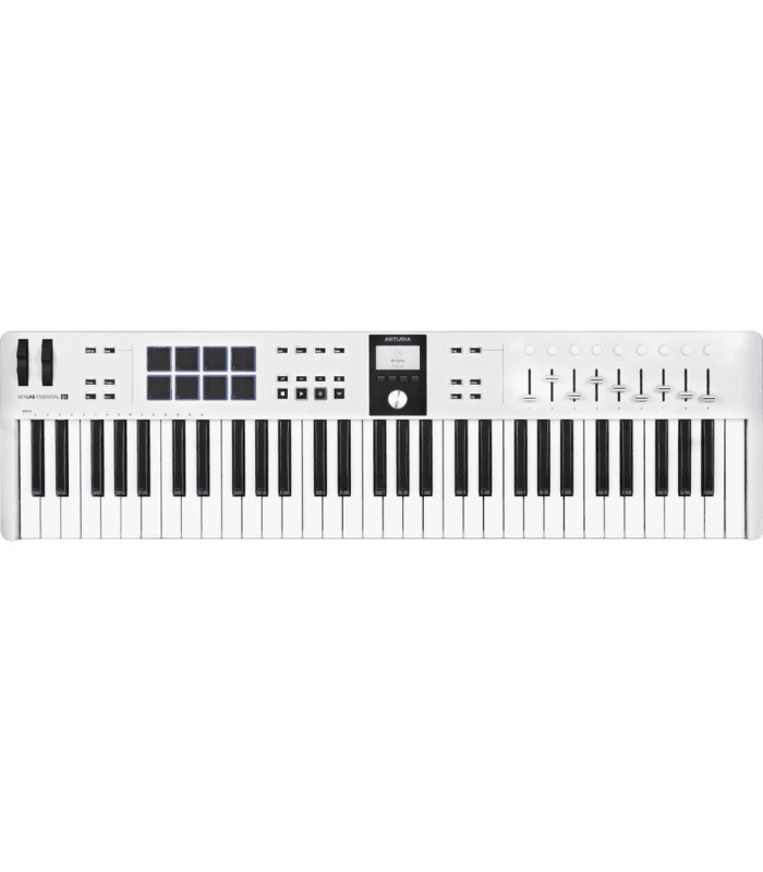 keylabessn61W-1 Arturia Keylab Essential 61 Mk3 - White - Image 1