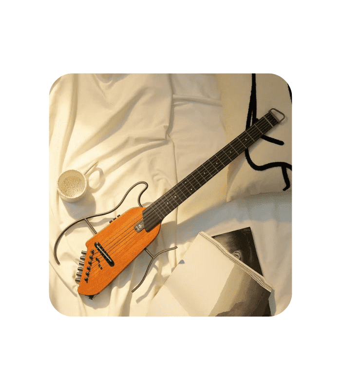Donner HUSH-I Silent Guitar Maple Natural - Travel Guitar - Image 4