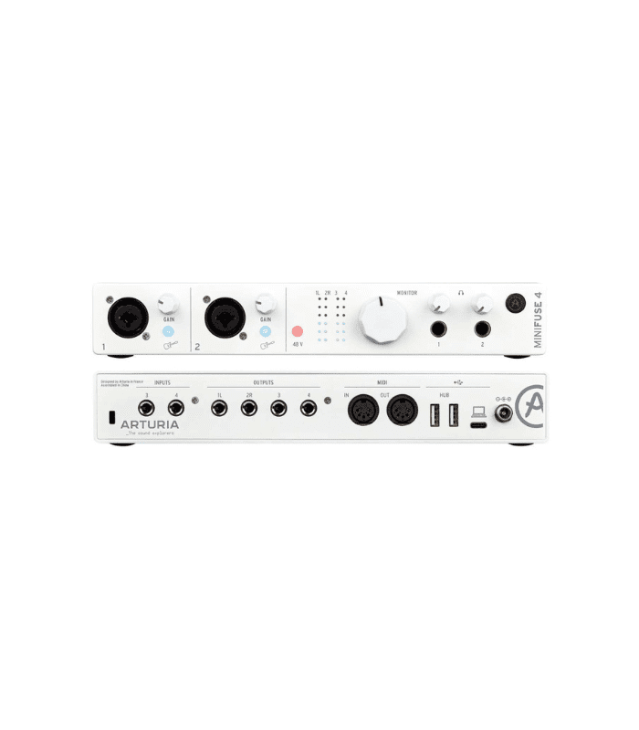 MiniFuse 4 Versatile desktop audio interface. Record your song, record your story, record you - record anything. MiniFuse 4 is a next-gen 4in/4out audio & MIDI interface designed to transform your ideas into your art. Capture crystal-clear recordings, refine with pro-grade creative software, and get your sound out there.
