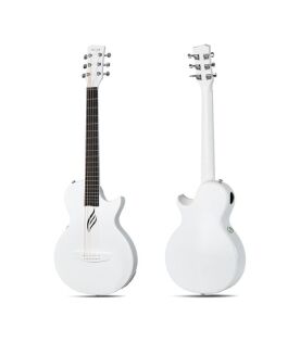 Enya NOVA Go SP1 Carbon Fiber Acoustic Electric Guitar with Smart AcousticPlus 35 Inch Travel Acustica Guitarra Starter Bundle Kit of Gig Bag, Strap, Strings, Charging Cable, Instrument Cable(