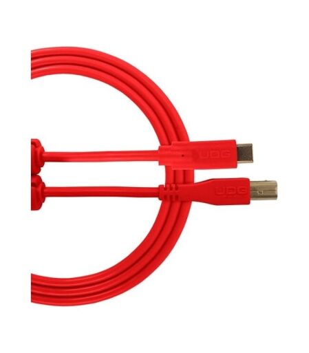 U95006RD (5) UDG - U96001RD UDG Ultimate Audio Cable USB 2.0 C-B Red Straight 1.5m - Image 1