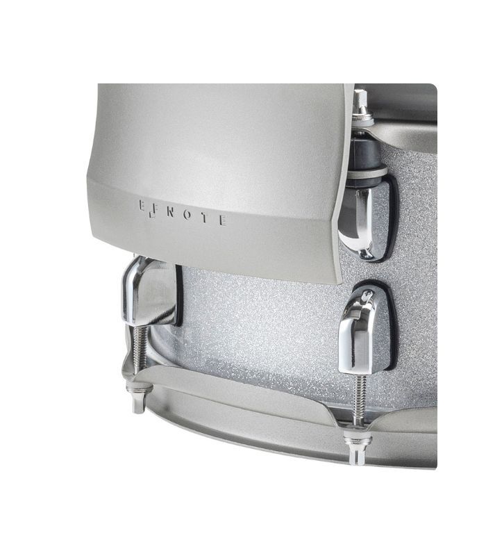 EFNOTE 5 - 5 Standard 4 Pieces Electric Drum Set Includes 4 Cymbals, Includes Splash Cymbal Arm, White Sparkle Finish  (Hardware Not Included) - Image 4