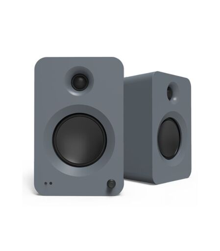 RENMG-G (2) Kanto Audio - REN 200W Powered Bookshelf Speakers with HDMI ARC, USB-C, and Bluetooth 5.3 - Matte Grey, Pair - Image 1
