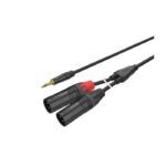 Roxtone - PACC170L0030 - 2 XLR Male to 3.5mm JK 3 Meters - Audio Cable