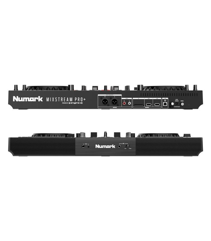 Numark Mixstream Pro+ Standalone DJ Controller, Amazon Music Unlimited Streaming, Mixer, Touchscreen, WiFi, Speakers, Works with Serato and Virtual DJ